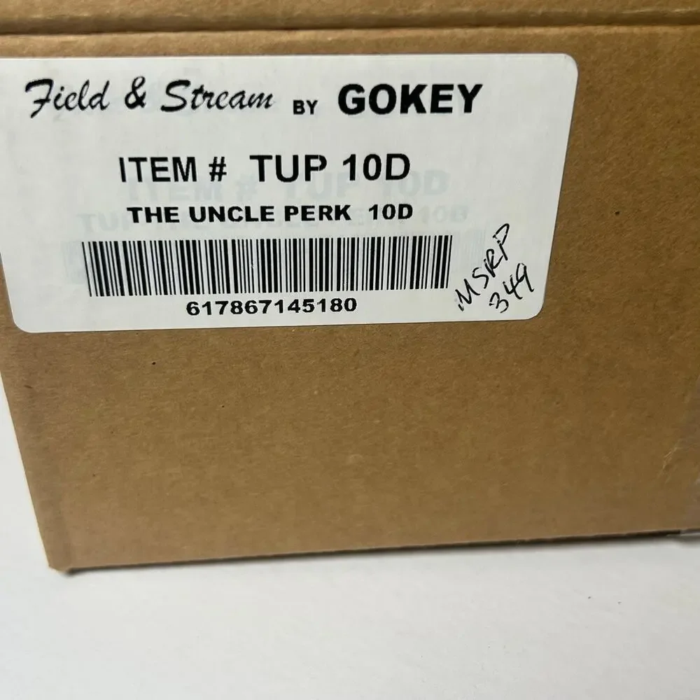 Field & Stream X Gokey New men's brown the Uncle Perk boot size 10 D